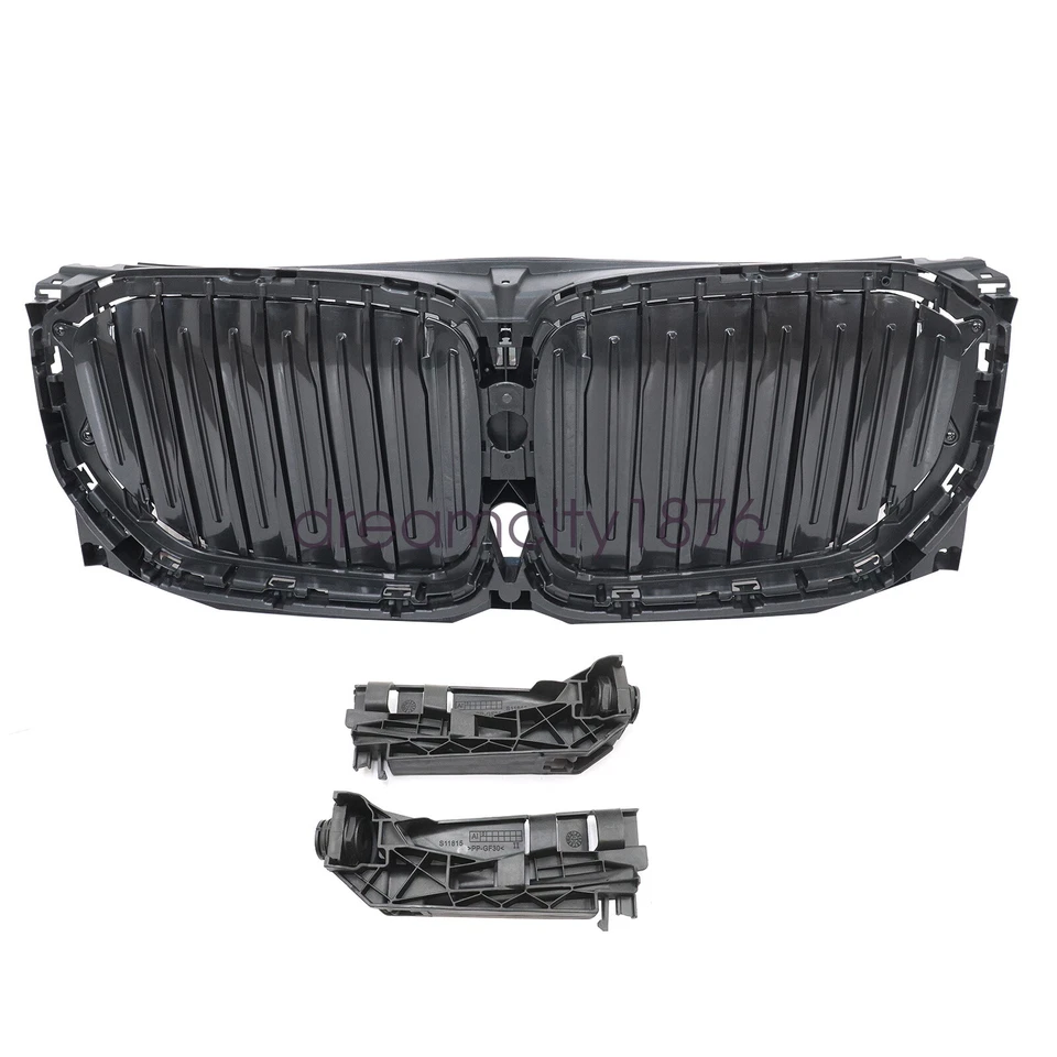 Nuevo parachoques delantero rejilla obturador de aire aleta superior sin moto para BMW X5 2019-23 Foto 3 de 4