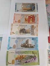  Lotto di 5 BANCONOTE FDS  50-100-200-500-1.000 Pounds