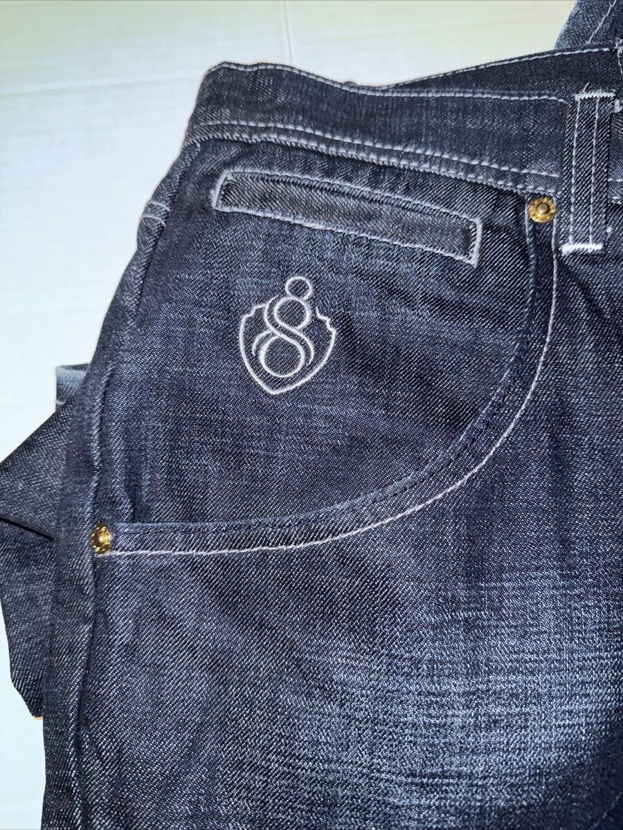 Eight 8732 Jeans Mens 42x34 Baggy Embroidered Young Jeezy Eight 8732 Jeans Mens 42x34 Baggy Embroidered Young Jeezy