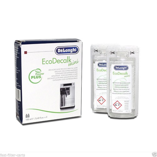 Delonghi Cleaner Descaler EcoDecalk Mini 2 Sachets Coffee Machine