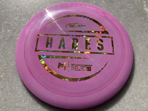 Paul McBeth ESP Hades-Swirly Pink w Gold Holographic Flowers Foil - Picture 3 of 8