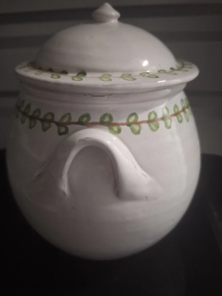 Tarro grande de cerámica vintage MM Portugal - gato naranja graso Foto 3 de 4