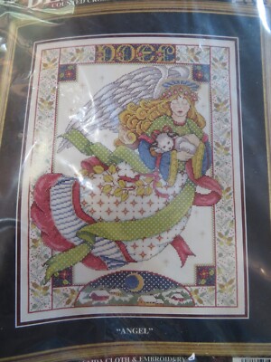 Angel Counted Cross Stitch Kit 14 count Aida 12 in x 16 in Design Works #5440