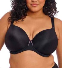 Elomi 8722 Bijou Underwire Convertible Plunge T-Shirt Bra US 36I UK 36G Black