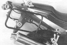 Telaio portapacchi Honda CBR600F - nero DI HEPCO & BECKER (1999-2010)