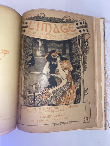Liimage French Literary and Artistic Book 1896 Vintage Antique - Imagen 5 de 17