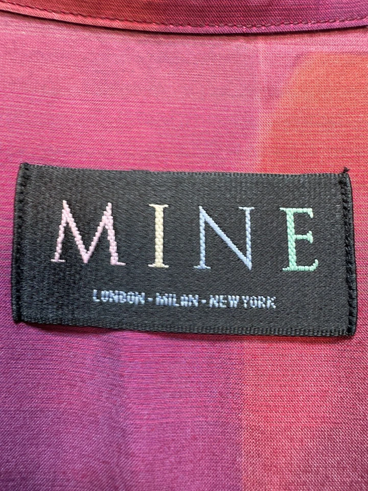 Mine Mens Button Down Shirt Long Sleeve Size XLColorful Lightweight Casual - Image 3 of 4