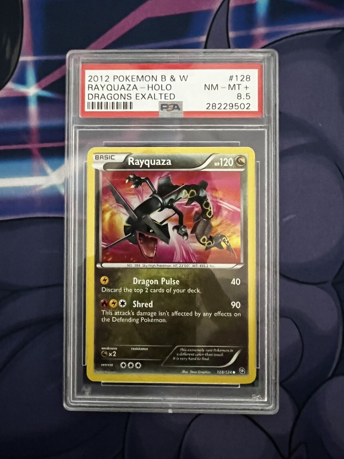 Mavin  SHINY RAYQUAZA 128/124 Secret Ultra Rare Pokémon Card Dragons  Exalted