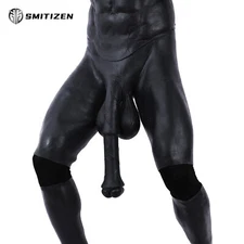 Smitizen Black Silicone Horse Penis Pant Animal Pant for Halloween Party Cosplay