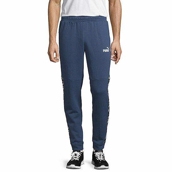 PUMA Men's Amplified Fleece Sweatpants Regular Fit Dark Denim Size XL for  sale online | eBay