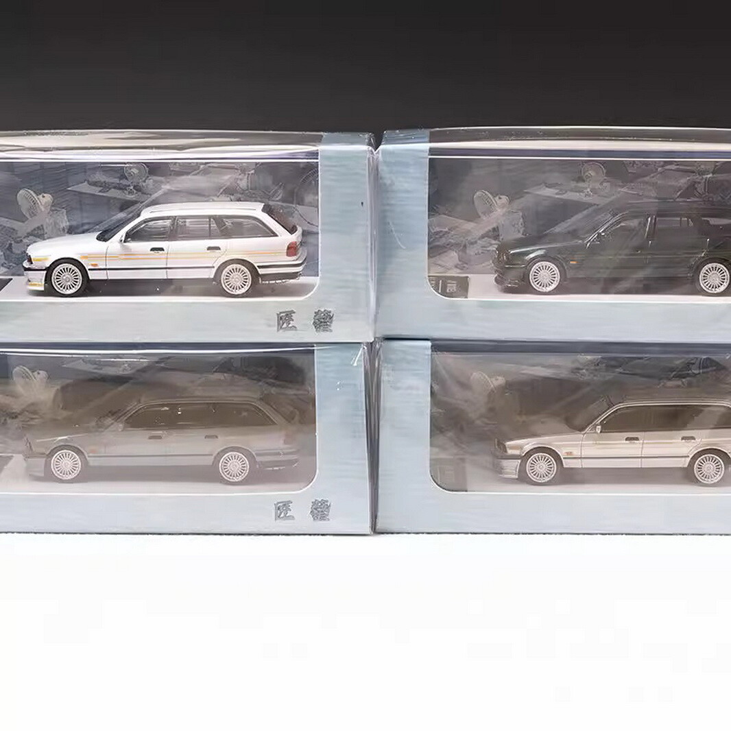 JY Model 1/64 Scale BMW E34 Touring Alpina White Diecast Car