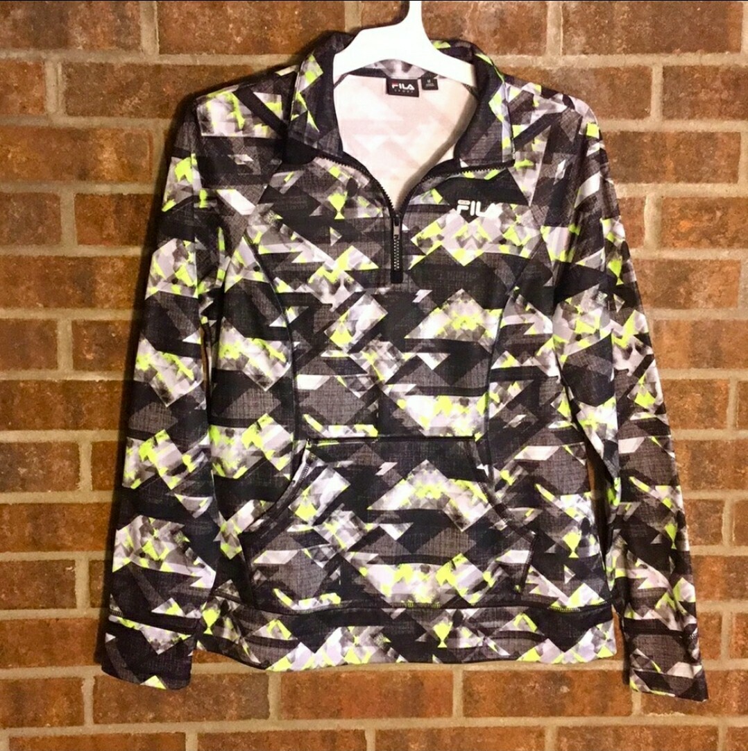 Giacca Fila Performance geometrica quarto zip