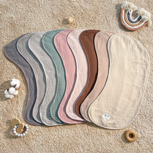 Muslin Burp Cloths Sets - Large Cotton Burping Cloth Super Soft and Absorbent... - Picture 7 of 8