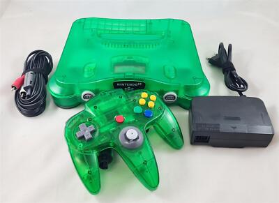 Nintendo 64 - Konsole - Jungle Green - Grün/Transparent N64 Refurbished Sehr Gut