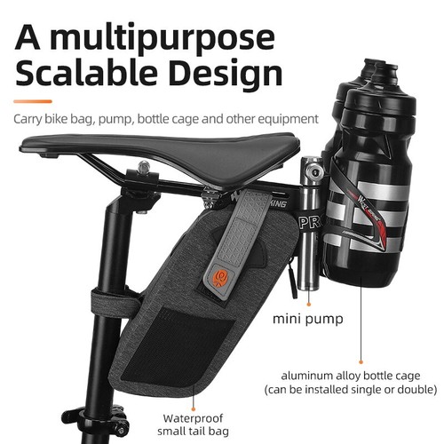 Fahrrad Doppelt Flasche Halter Trinkflaschenhalter Sattel Halterung Schwarz - Bild 13 von 17