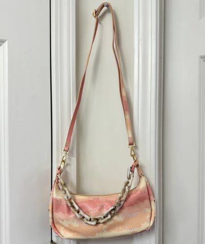 Borsa a tracolla Hammitt Himalayan Snake, rosa Becker - Foto 2 di 10