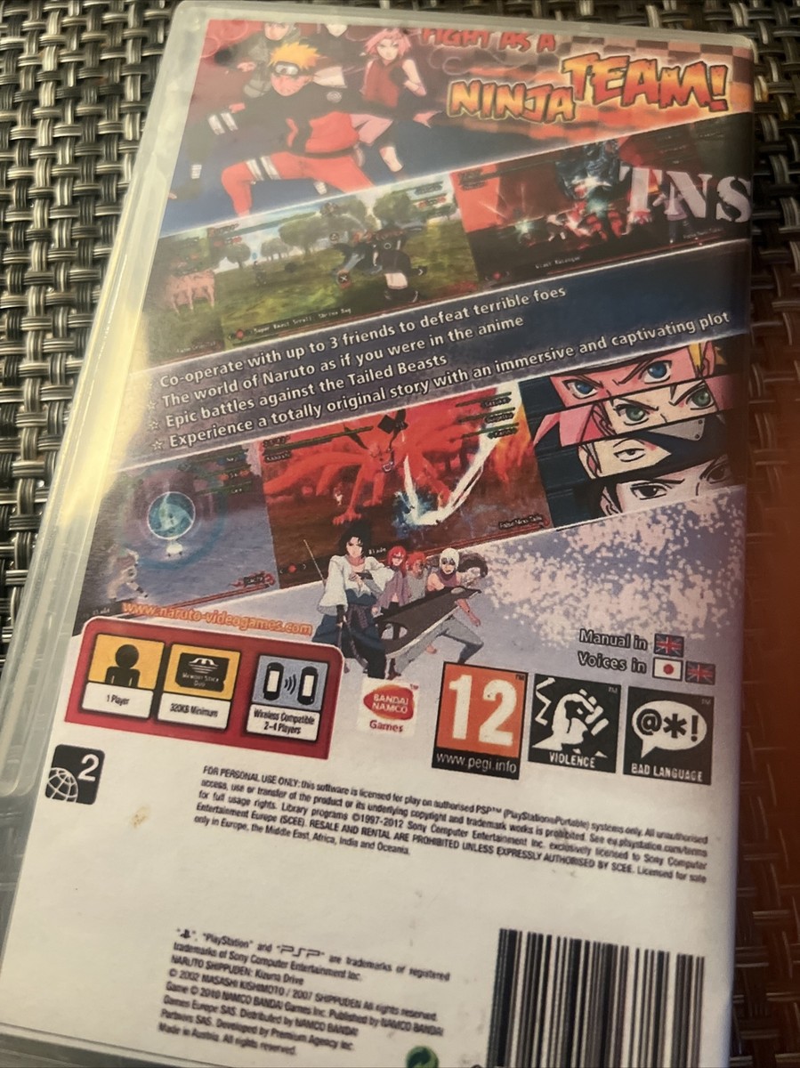Naruto Shippuden: Kizuna Drive (Sony PSP, 2011) 722674150392