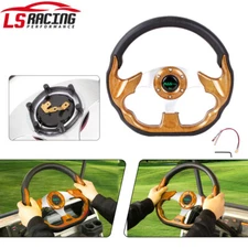 US Mahogany Golf Cart Steering Wheel 13 inch For Golf Cart EZGO/Club Car/Yamaha