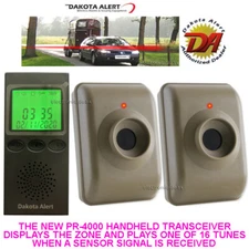 DAKOTA ALERT MTPR-4000 WIRELESS MOTION DETECTOR SECURITY ALARM - 2 SENSORS