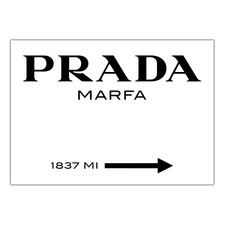 Quadro Prada Marfa  con Cornice - Orizzontale - varie dimensioni e versioni