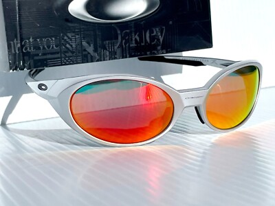 NEW Oakley EYE JACKET REDUX Silver POLARIZED Galaxy RUBY Lens