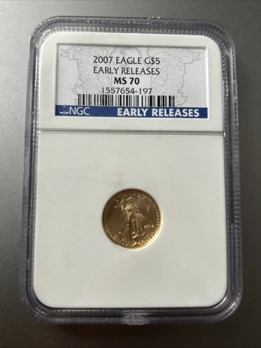 2007 G$5 1/10 Gold Eagle  NGC MS70 Early Releases