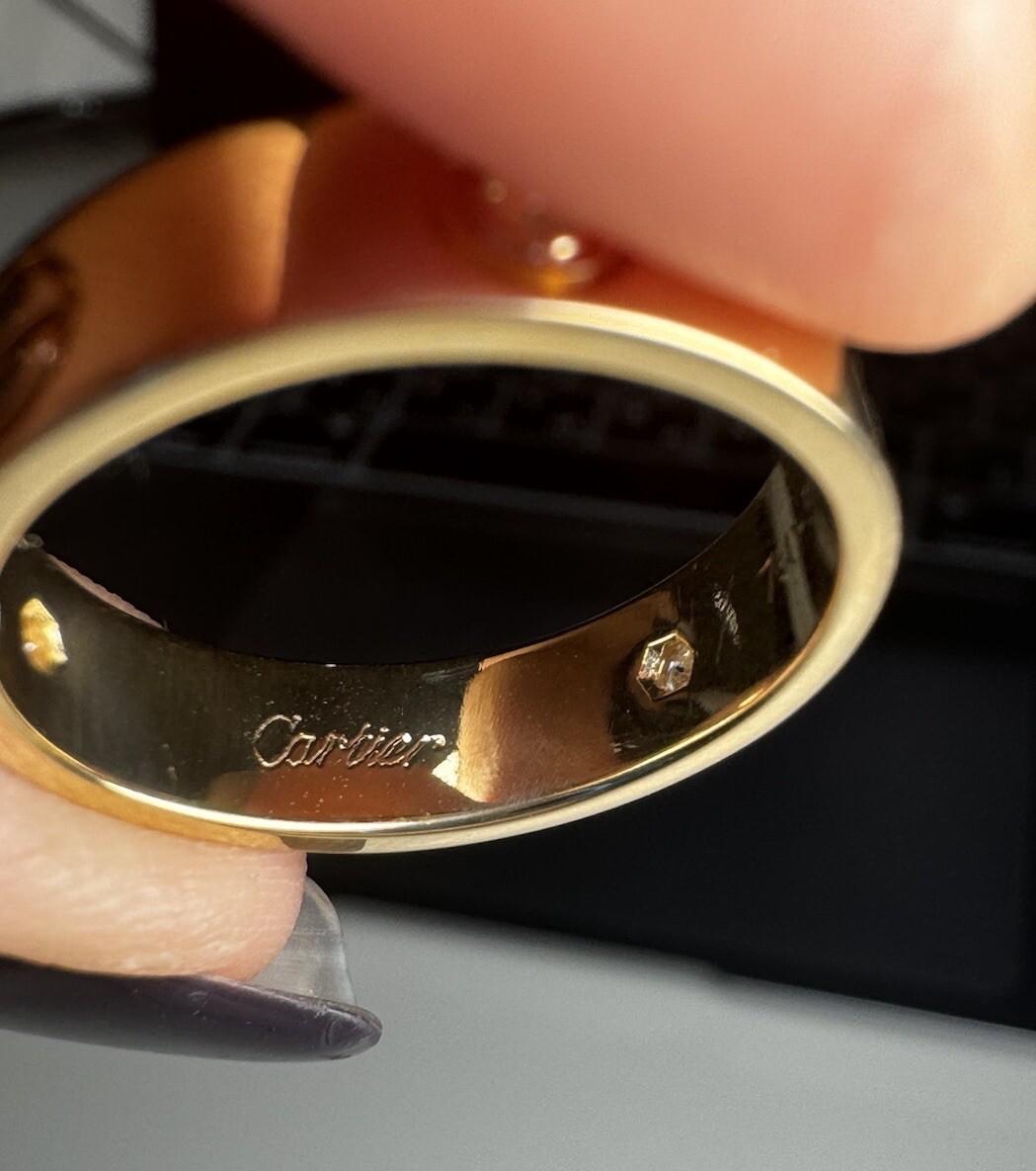 Cartier LOVE RING 美品　7号 Cartier Love Ring With Diamond Size 7.5mm | eBay