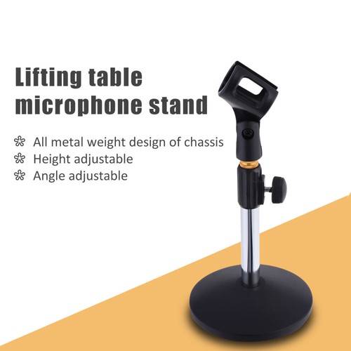 Desktop Mic Holder Height Adjustable Mic Holder Table Mic Stand - Afbeelding 8 van 12