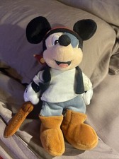 WALT DISNEY WORLD 8" PIRATE MICKEY MOUSE PLUSH BEAN BAG TOY