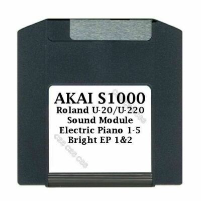 Akai S1000 Zip Disk 100MB Roland U-20/U-220 Electric Piano Bright Electric Piano