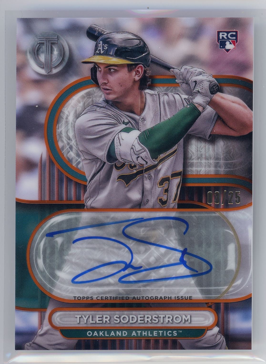 Tyler Soderstrom 2024 Topps Tribute #92 Orange /25 Price Guide