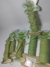 All Natural Palm Raffia Roll Two-tone, for Craft Projects 18mm, 80 Continuos Ft