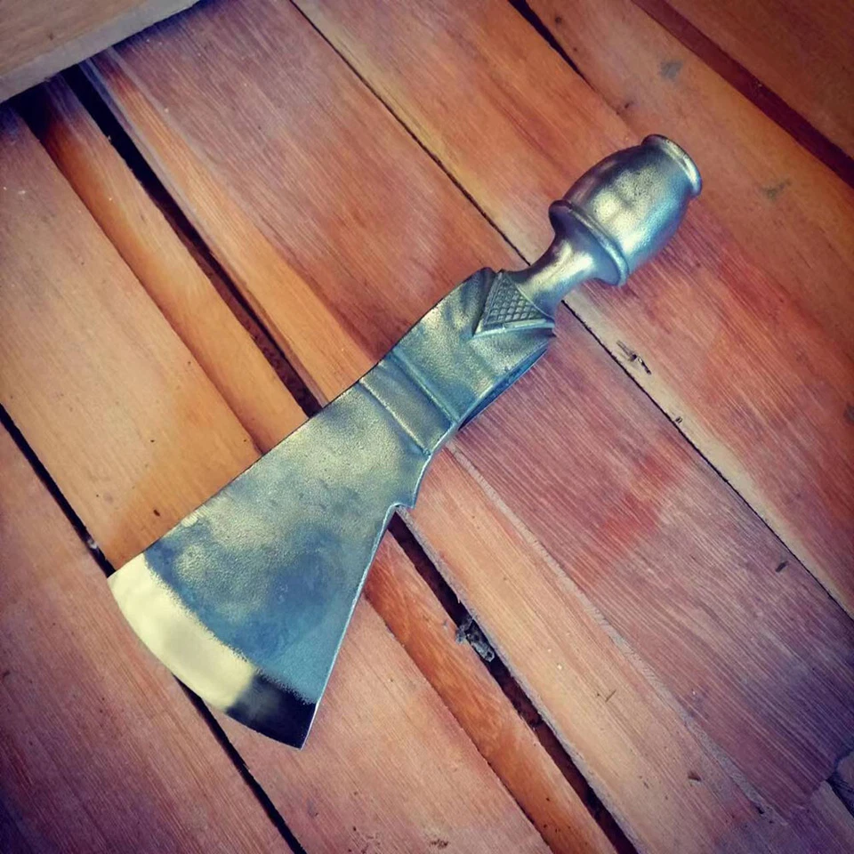 Indians Style Art Craft 440C Steel Hand Forged Axe DIY Prop Modeling Outdoor EDC - Image 4 of 4