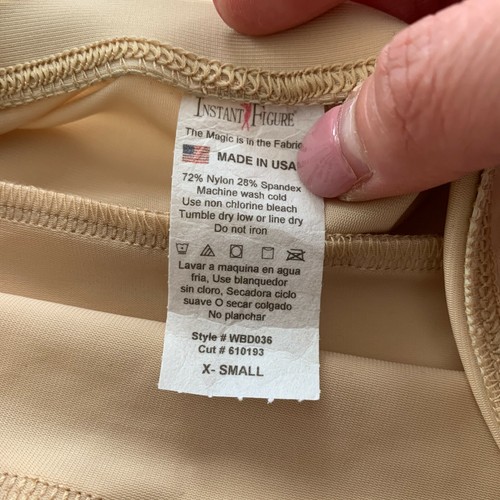 NWT! InstantFigure Sz XS Empire Waist Bandeau Dress WBD036 Strapless Full Slip - Bild 4 von 4