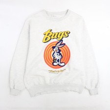 Vintage Bugs Bunny Looney Tunes Crewneck Sweatshirt Size Large 90s
