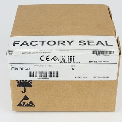 New Sealed AB 1786-RPCD ControlNet Coaxial Hub Repeater Free Shipping