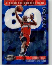 2020-21 Panini Contenders Optic Bradley Beal Playing the Numbers Game Blue #8