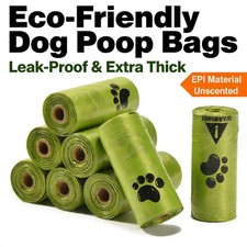 450 Counts Dog Poop Bags Thick Leak-Proof Biodegradable Pet Waste Refill Rolls