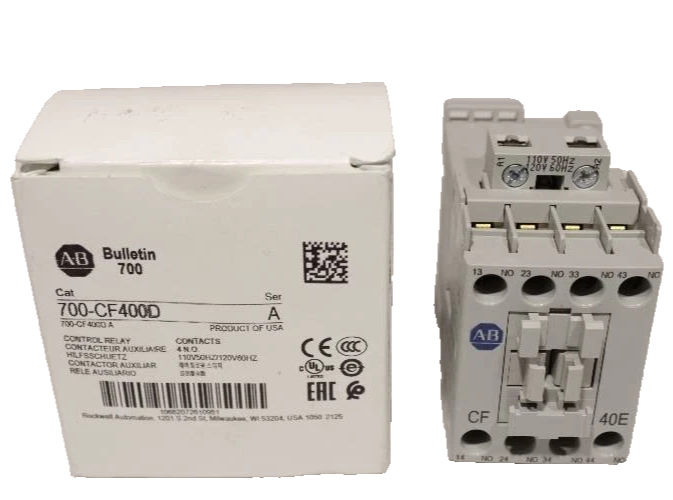 ALLEN-BRADLEY 700-CF400D SER A 110v 4N/O