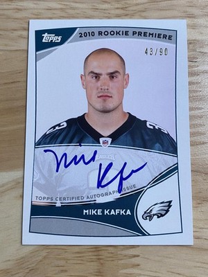 2010 Topps #RPA-MK Mike Kafka Rookie Premiere Autographs #/90