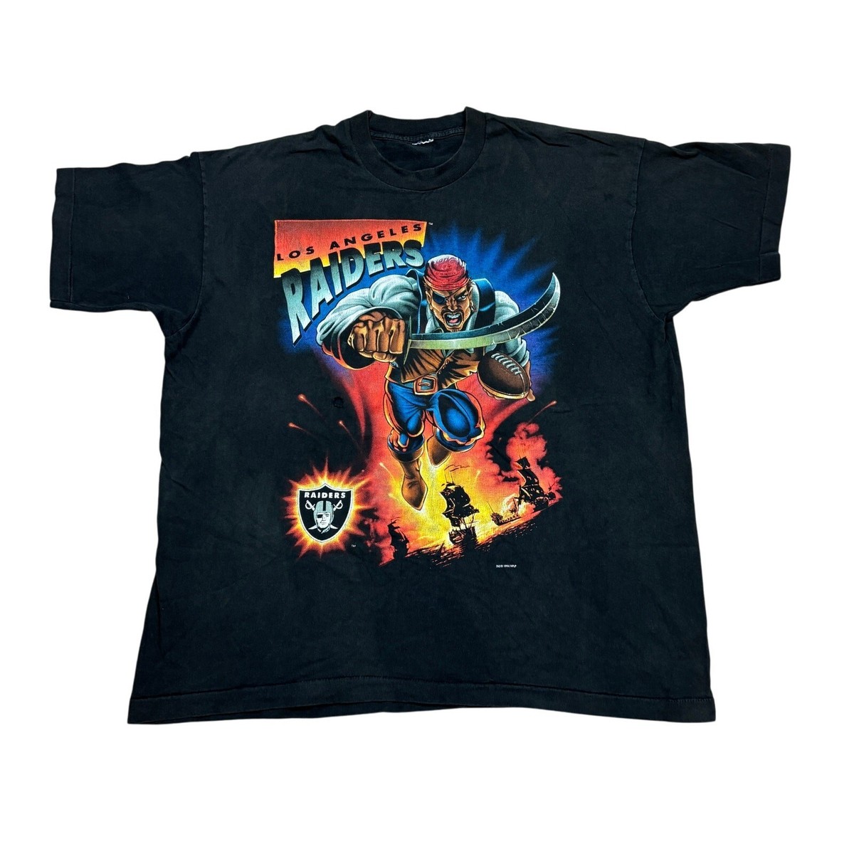 Vintage 1994 Los Angeles Raiders Superhero Single Stitch Shirt