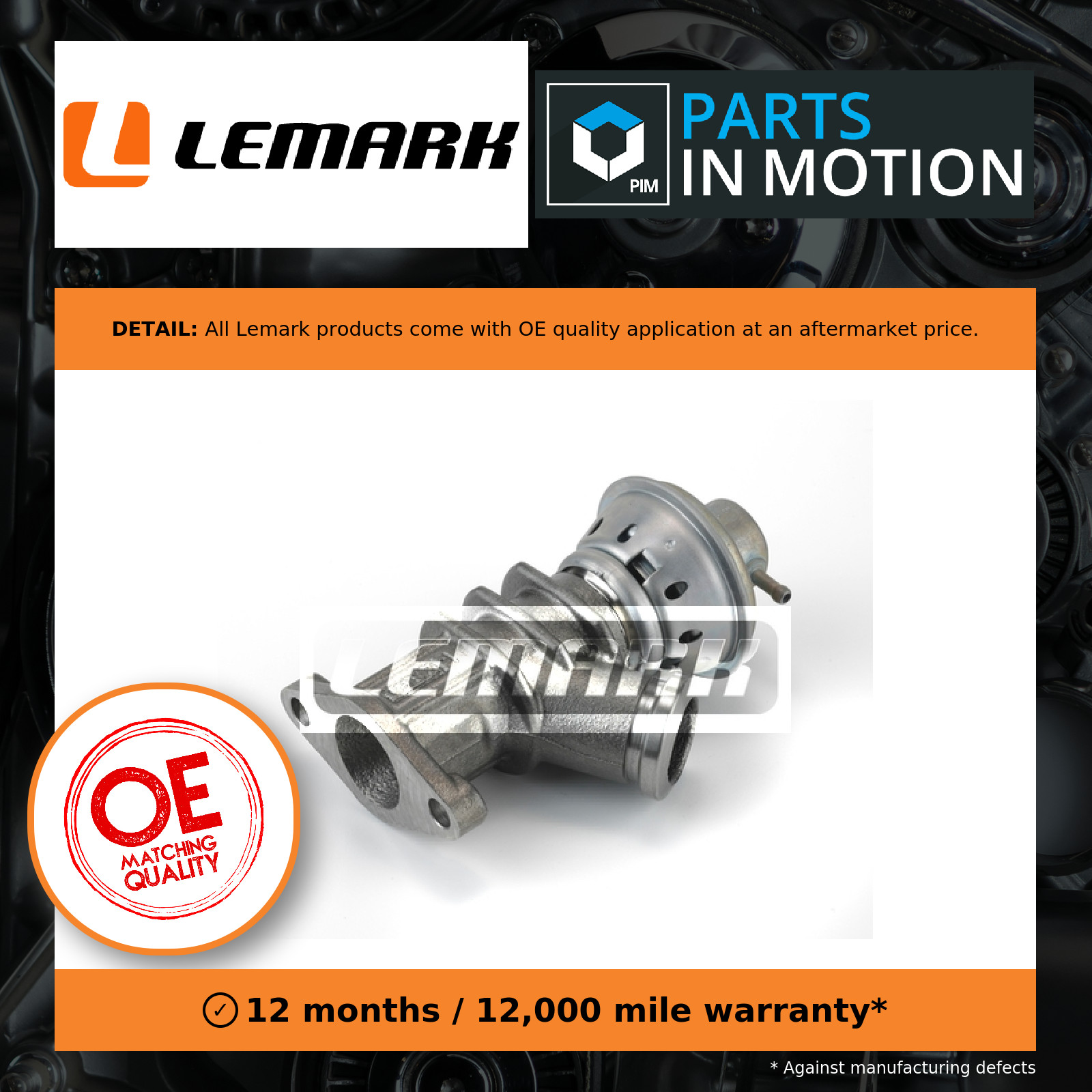 EGR Valve LEGR177 Lemark 0000071788571 71788571 9635651080 1618Q0 9657912780 New