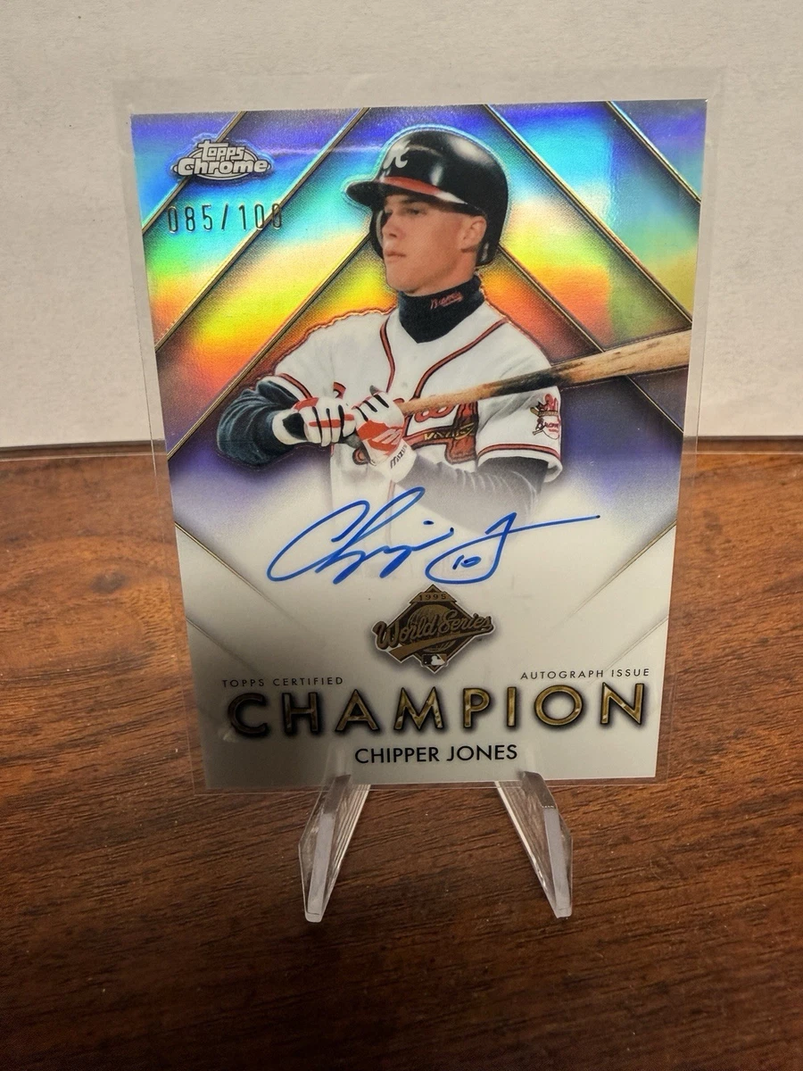 Chipper Jones Autographed Baseball Sports Trading Cards for sale