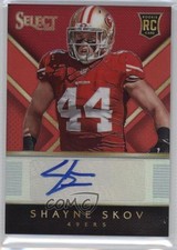 2014 Panini Select Rookie Auto Red Prizm 42/50 Shayne Skov #RA-SS Auto 0f3