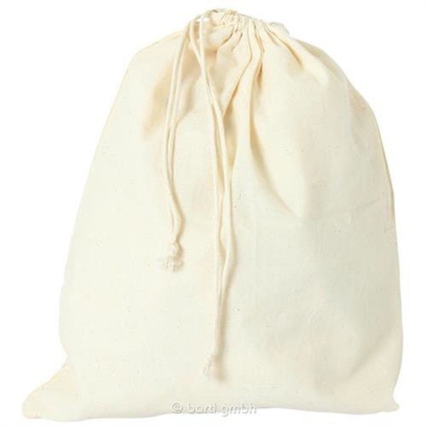 Bartl Baumwollbeutel Mit Kordelzug 30 X 25 Cm Weiß Stoffbeutel Aufbewahrungssack-image