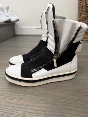 GIUSEPPE ZANOTTI  Panelled High-Top Sneakers Sz 42 1/2 Eur, US 9.5 Men s