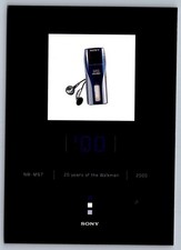 2000s Sony Walkman NW-MS7 20th Anniversary Postcard