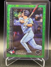 Myles Straw 2025 Topps Green Holo Foil #97/99 - Toronto Blue Jays