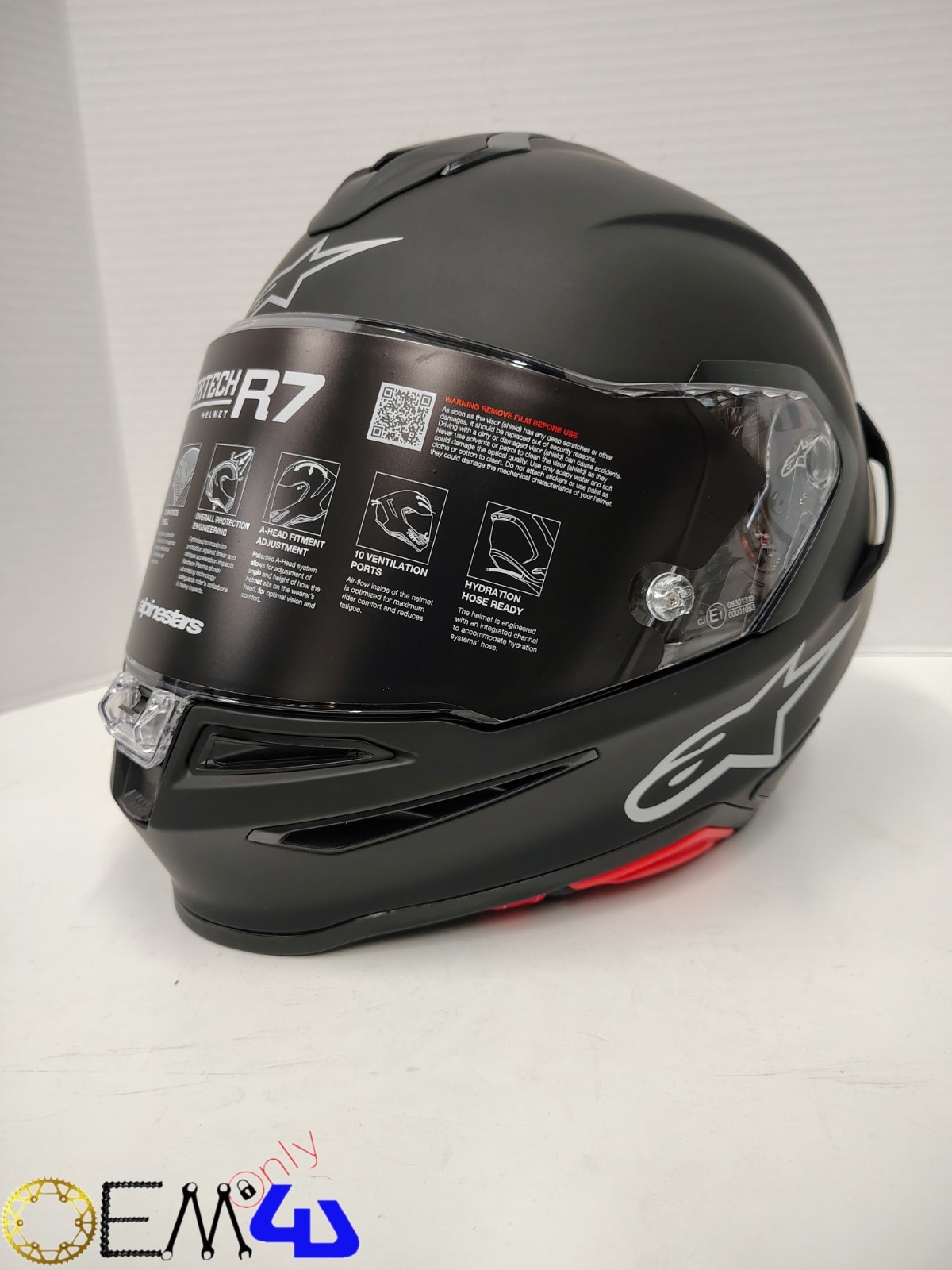Supertech R7 Grey Alpinestars Supertech S-R7 Black Matte Helmet ECE06/DOT Pick Size | eBay