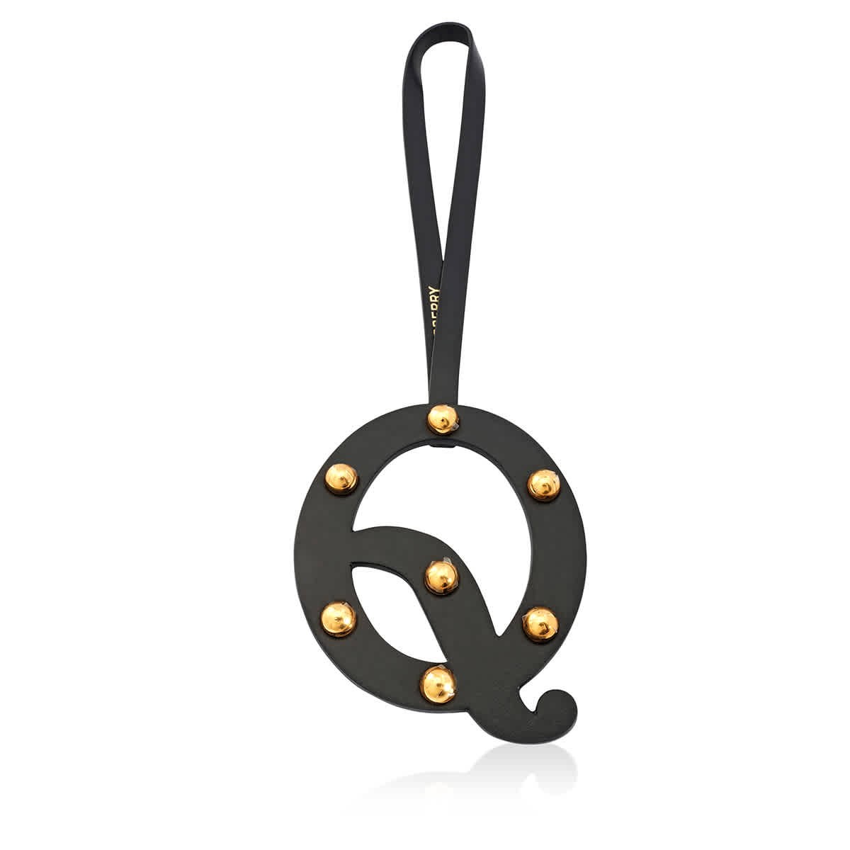 Подвеска из кожи с заклепками Burberry Alphabet Q Charm 8023534 9290₽